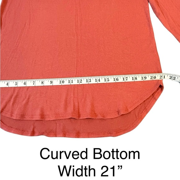 Women’s Old Navy Long Sleeves Crew Neck Sweater Bright Orange Shade NWOT - Picture 13 of 16